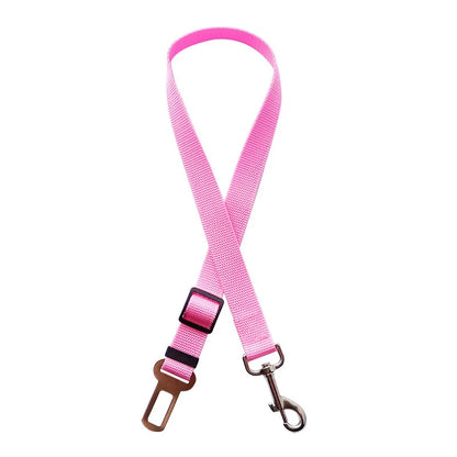 Adjustable Pet Cat Dog Car Seat Belt Pet Seat Vehicle Dog Harness Lead Clip Safety Lever Traction Dog Collars Dogs Accessoires